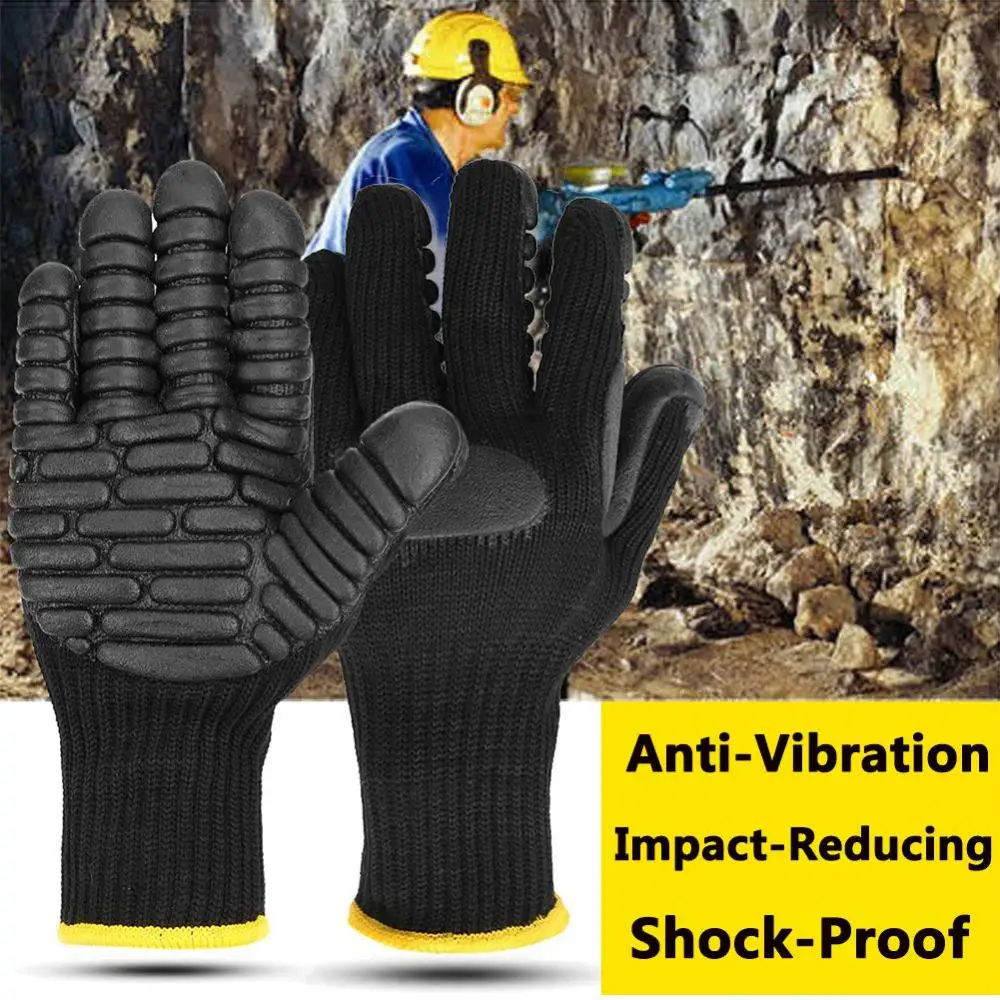 Anti Vibration Shock Resist Absorbing Safety Mechanic Working Protective Gloves Hard-wearing Comfortable To Wear 작업 장갑