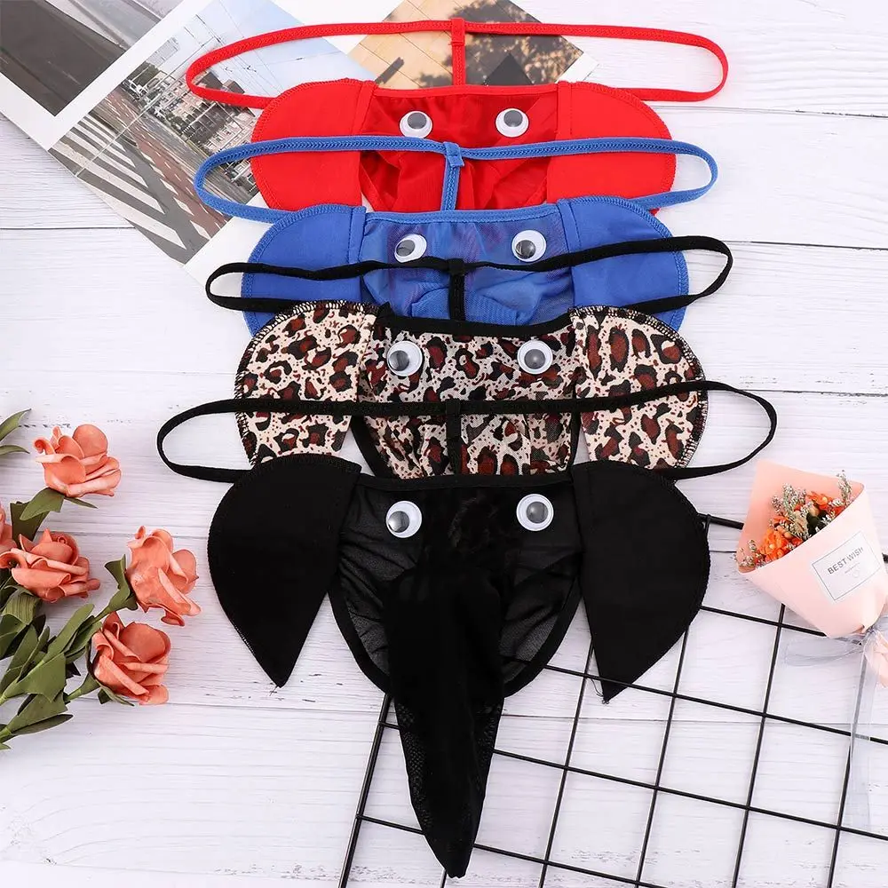 

Leopard Sexy Thong Underwear G-string Elephant Shape T-back