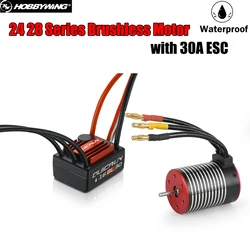 Hobby Wing 30A ESC 2430 2435 2838 2845 2847 Brushless Sensorless Waterproof Motor Combo for 1/10 RC Car Axial SCX10 Wltoys