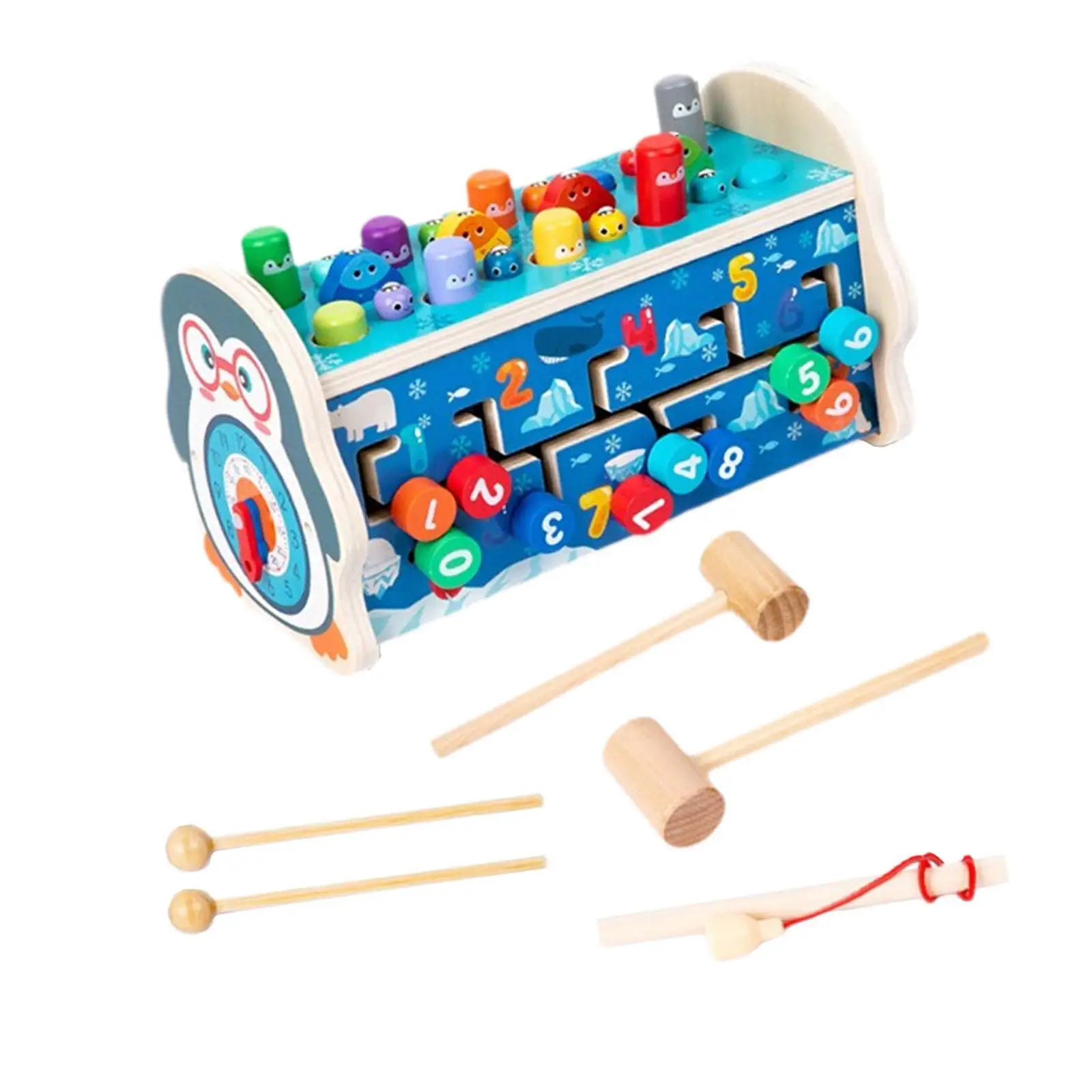 Hammering Pounding Toy Number Track Sensory Toy Xylophone for Party Girl