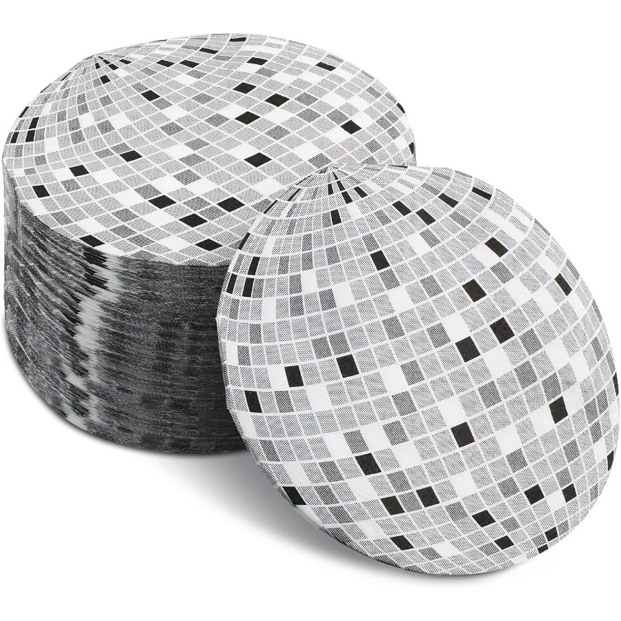 100 Pcs Disco Ball pkins Disposable Cocktail Party Beverage pkin for 70s 80s 90s Birthday Bachelorette Wedding Party Decoratio