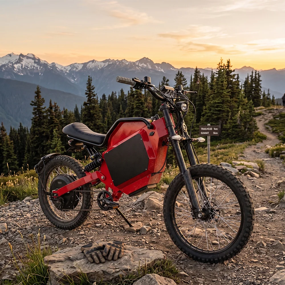 SS80 Miduebike 84V 73AH Extreme Fast Electric Bike QS Motor 273 150km/h Top Speed Adult Off-Road E-Bike 200km Range