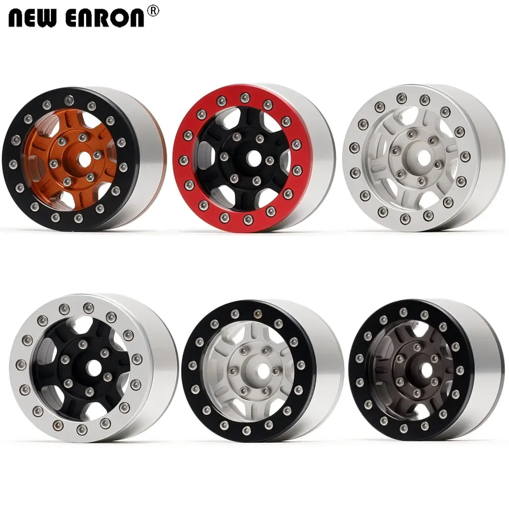 

NEW ENRON Alloy 1,55 "ступица обода колеса Beadlock 4 шт. для 1/10 RC CAR Crawler TF2 CC01 LC70 jimnyAxial Yeti Wraith внедорожник 90056