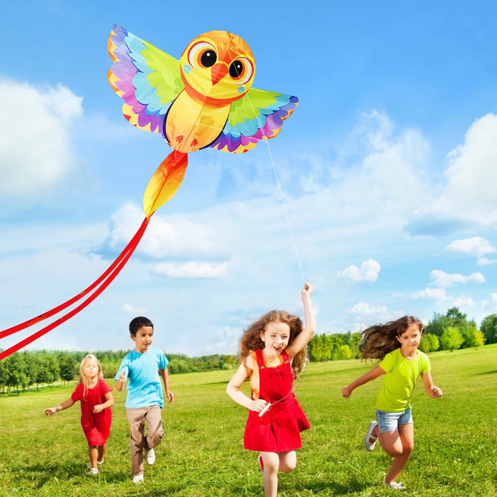 Neu Kommen Hohe Qualität Outdoor Fun Sport Nette Vogel Delta Kite Mit Griff Gute Fliegen Factory Outlet