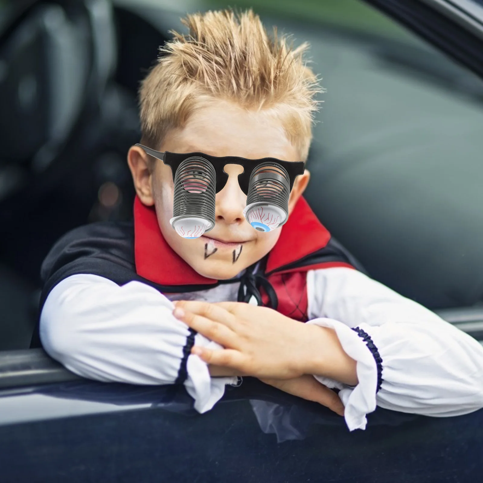1 paar hangende bril griezelige lente ogen horror gag cadeau voor volwassenen kinderen kostuum partij accessoire oogbol bril volwassen