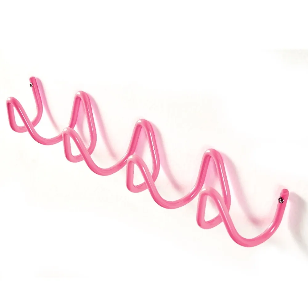 

Wavy Shape Metal Wall Hook Minimalist Waterproof Sundries Storage Holder Wall Mounted Moisture-proof Door Back Clothes Hook