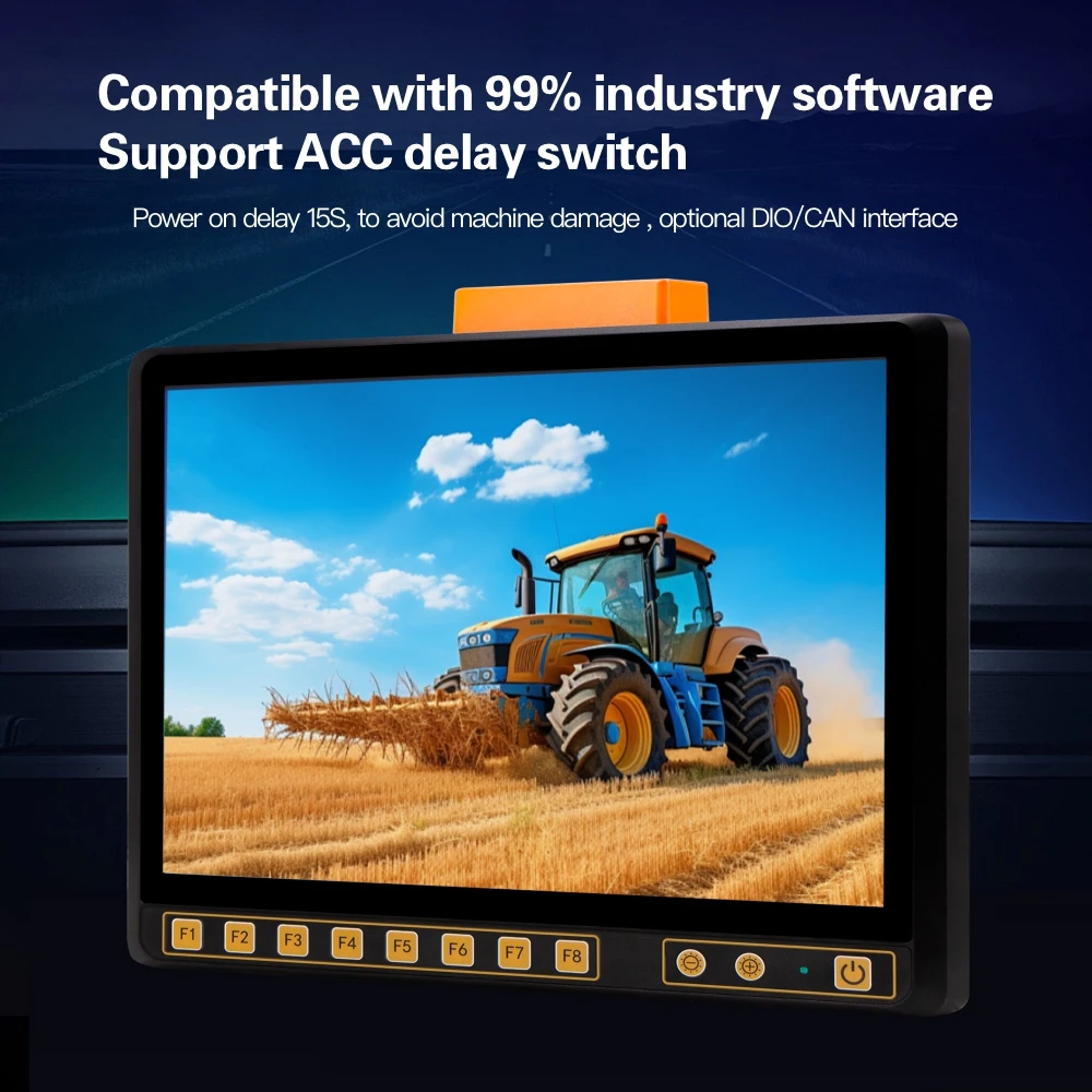 Hot Selling Fully sealed Ip65 67 Waterproof 12.1 Inch Industrial Portable Car Linux Computer