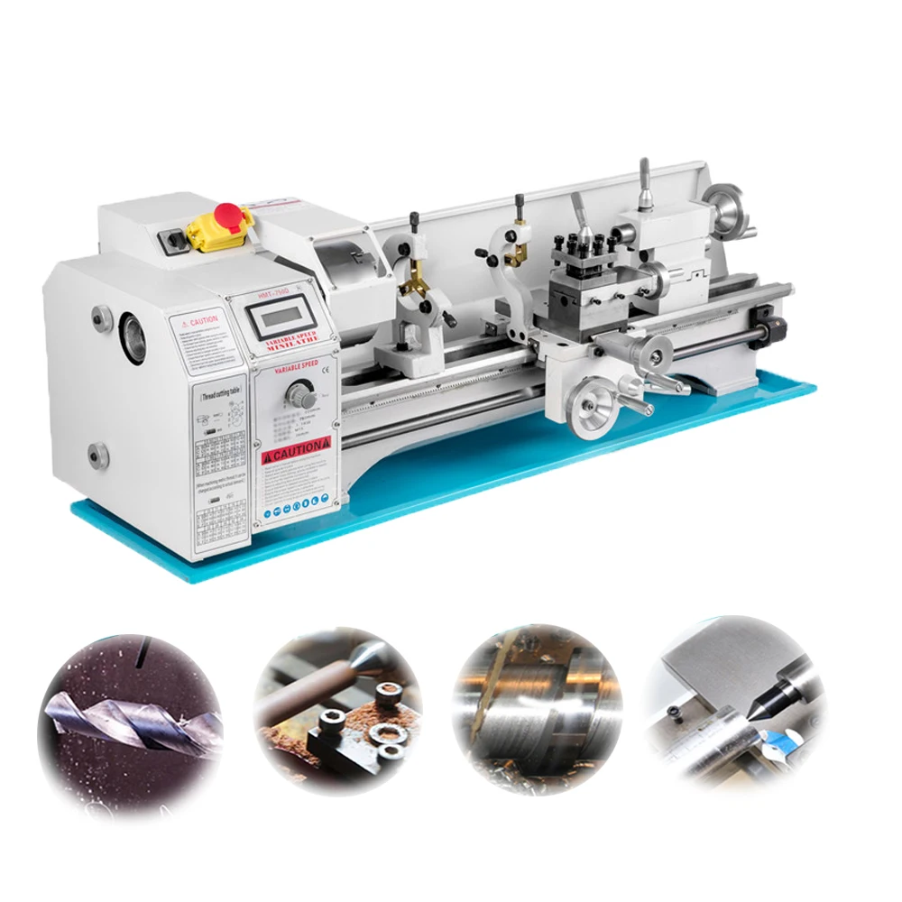 Mini tokarka metalowa VEVOR do gwintowania, precyzyjny tokarski tokarka z 4-calowym uchwytem 3-szczękowym do obróbki kwadratowych i okrągłych obiektów.
