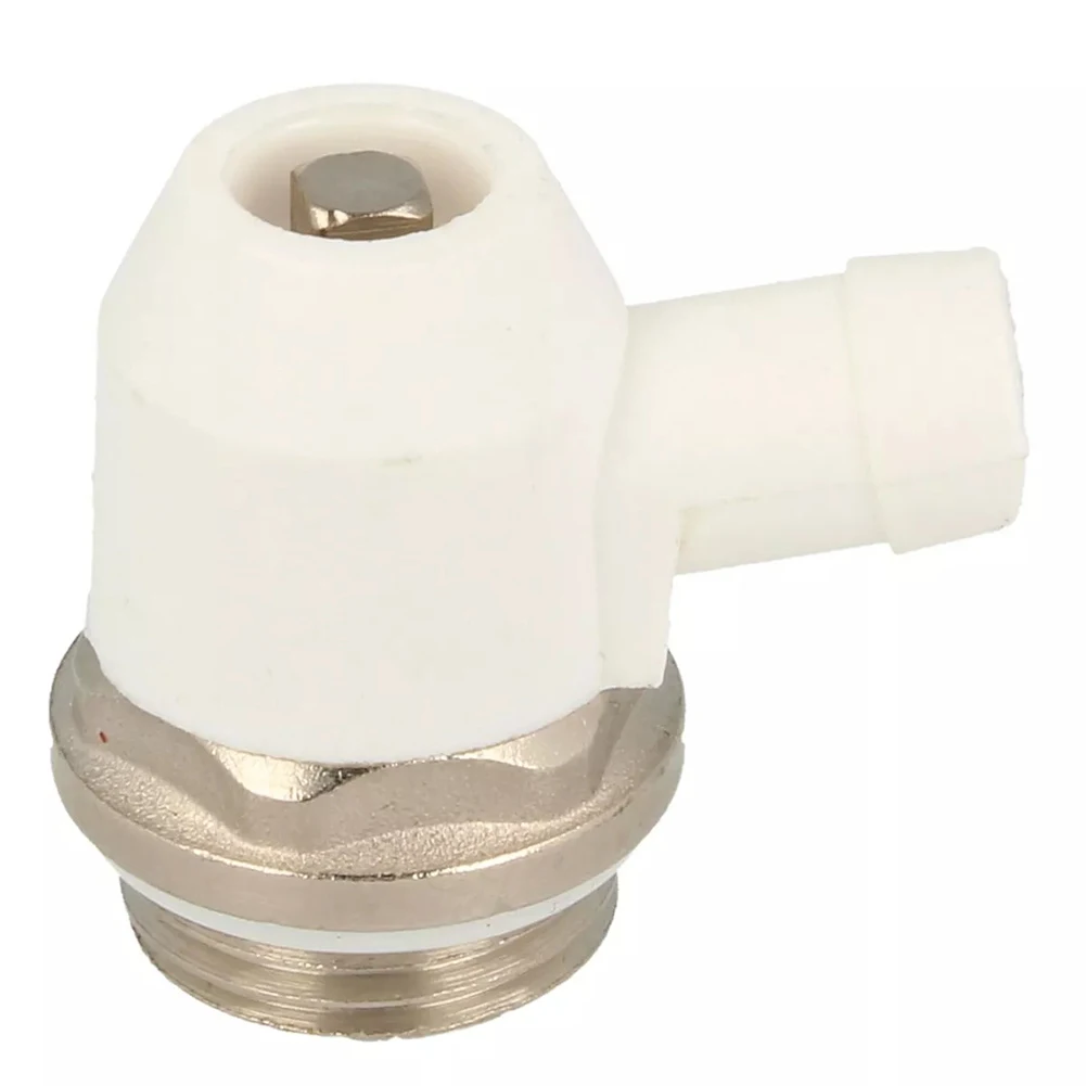Heating System Repair 1 2 Inch Radiator Vent Valve Drain Outlet Easy Operation Efficient Drainage Nickel Plated