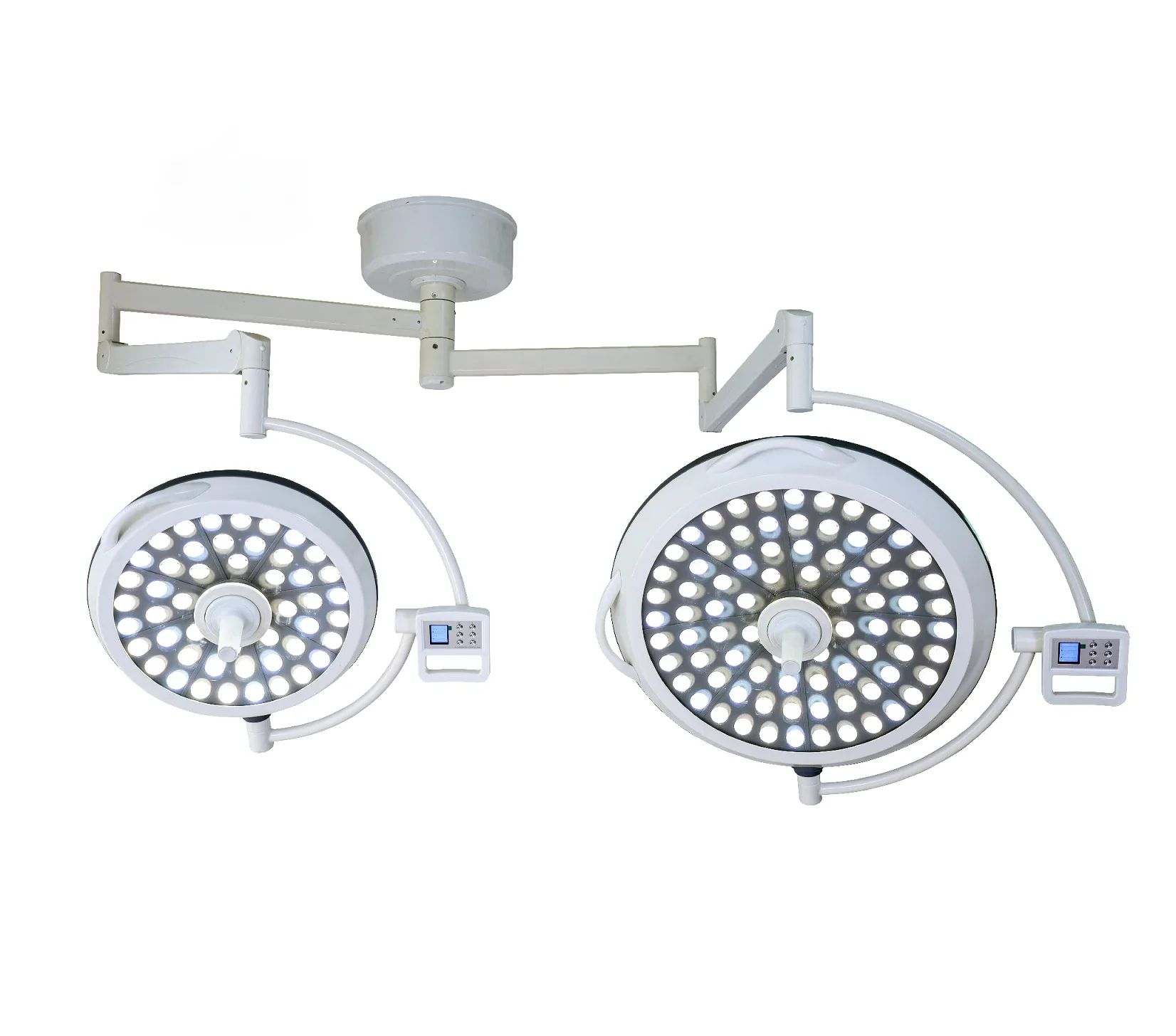 

MT Medical Double Head Ceiling Mounted OT Shadowless LED Operation Room Light Surgical Lamp Operating