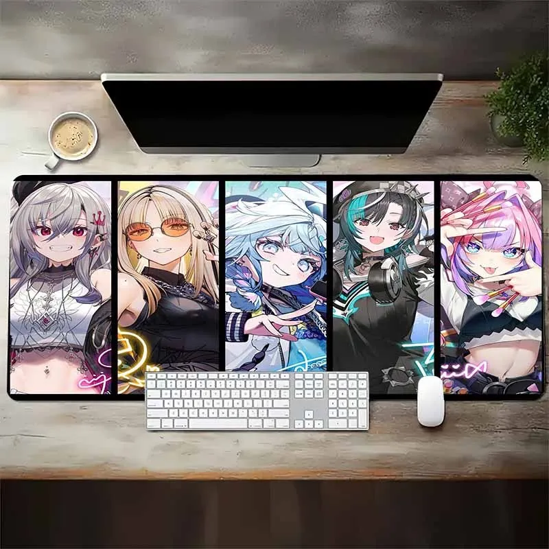 Anime-Mädchen Gaming-Mauspad, Gummibasis Leicht zu Reinigen, Anime-Charaktermuster für PC Laptop Büro Gaming-Schreibtisch, Geschenk für Fans