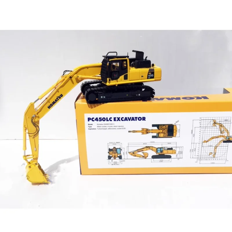 

PC450LC-8 Excavator 1:50 Die-Cast Model Construction Machine PC400LC-8 Collecting gifts for boys' birthdays, scene decoration
