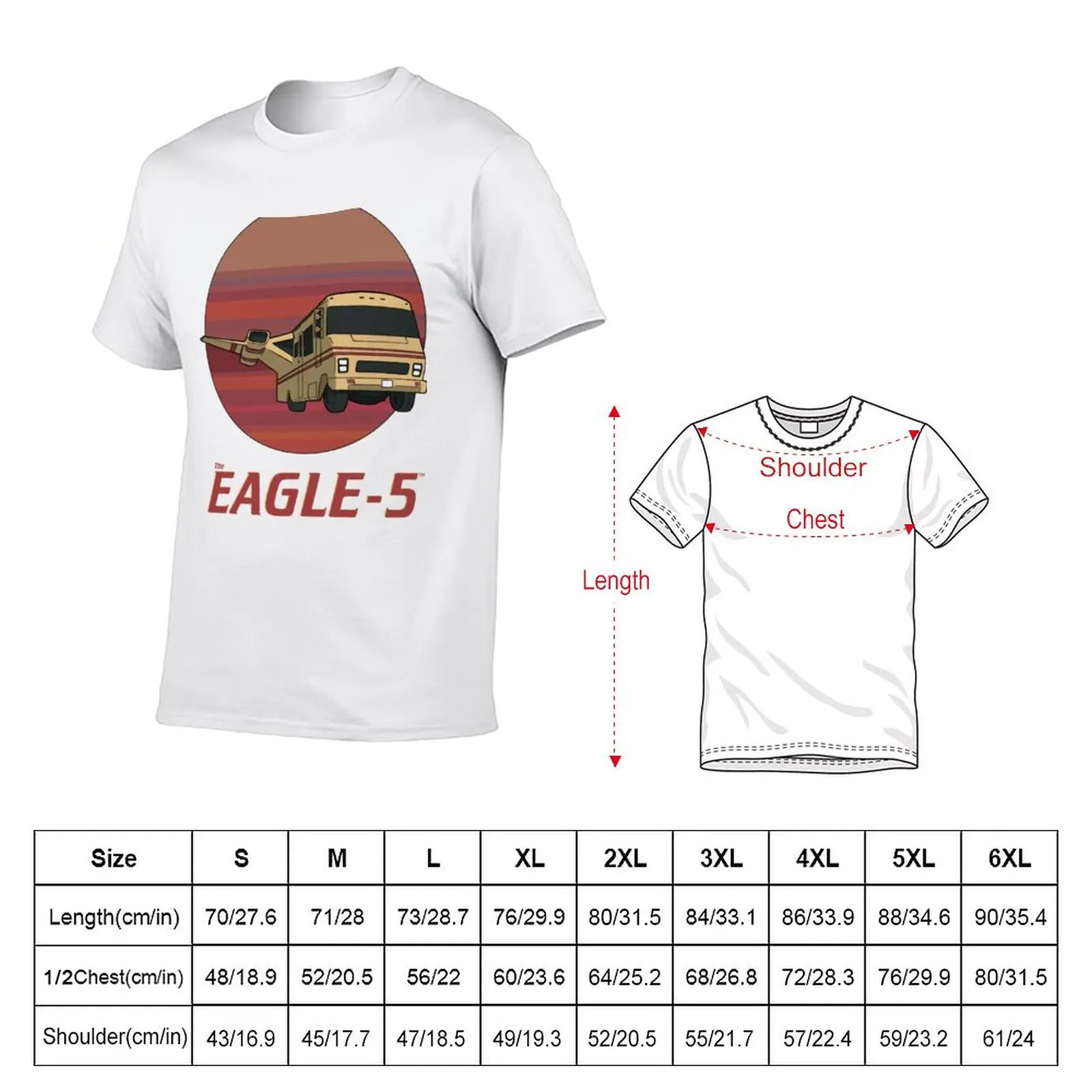 New Spaceballs Eagle 5 T-Shirt sublime t shirt graphic t shirts anime clothes Short sleeve tee men