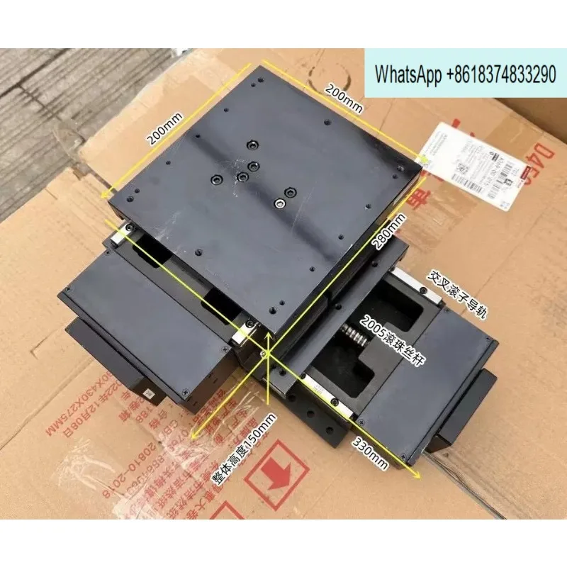 2005 Screw cast iron slide table THK numerical control turning and milling machine table, crossed roller guide