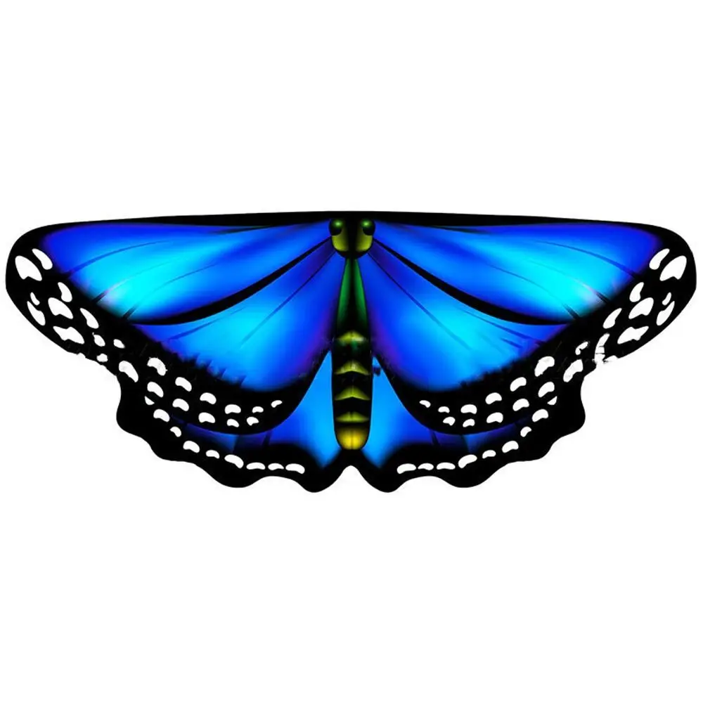 Kinderen Vlindervleugels Cape Meisjes Fee Sjaal Pixie Mantel Fancy Kleurrijk Jurkje Kostuum Cadeau Feest & Vakantie DIY Decoraties - afbeelding 1