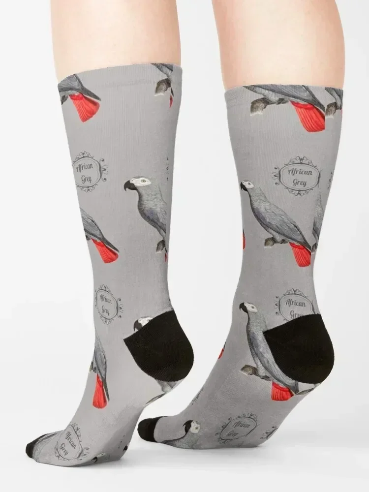 African Grey Parrot. Classic Design Socks sheer cartoon cool new in's Socks Women's Men's