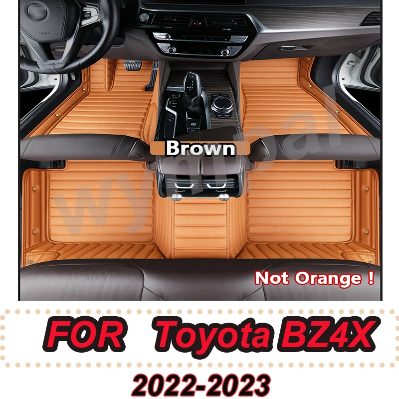 

Роскошные автомобильные коврики на заказ для Toyota BZ4X 2022 2023, все модели, автомобильный ковер, коврик для ног, автомобильные аксессуары, Стайлинг