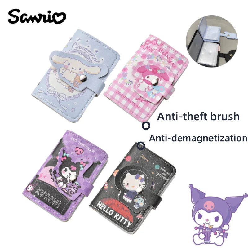 

Sanrio Hello Kitty Kuromi Cinnamoroll персонаж аниме милый чехол для карт креативный Kawaii Girl держатель для карт с сердечком набор карт подарок