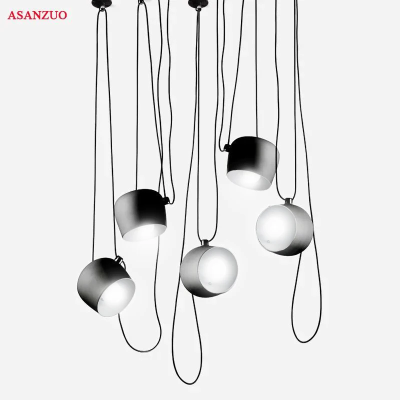 

Vintage black Spider Industrial Pendant Lights Nordic Restaurants Kitchen Pendant Lamps E27 Aluminum Fixtures DIY Hanging Lamp