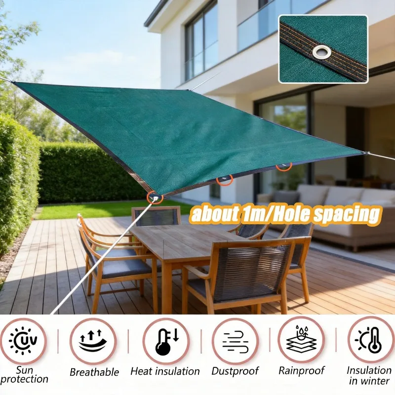 Dark Green Shade Net Sun Shade Cloth Heavy Duty Garden Patio Balcony Fence Privacy Screen UV Protection