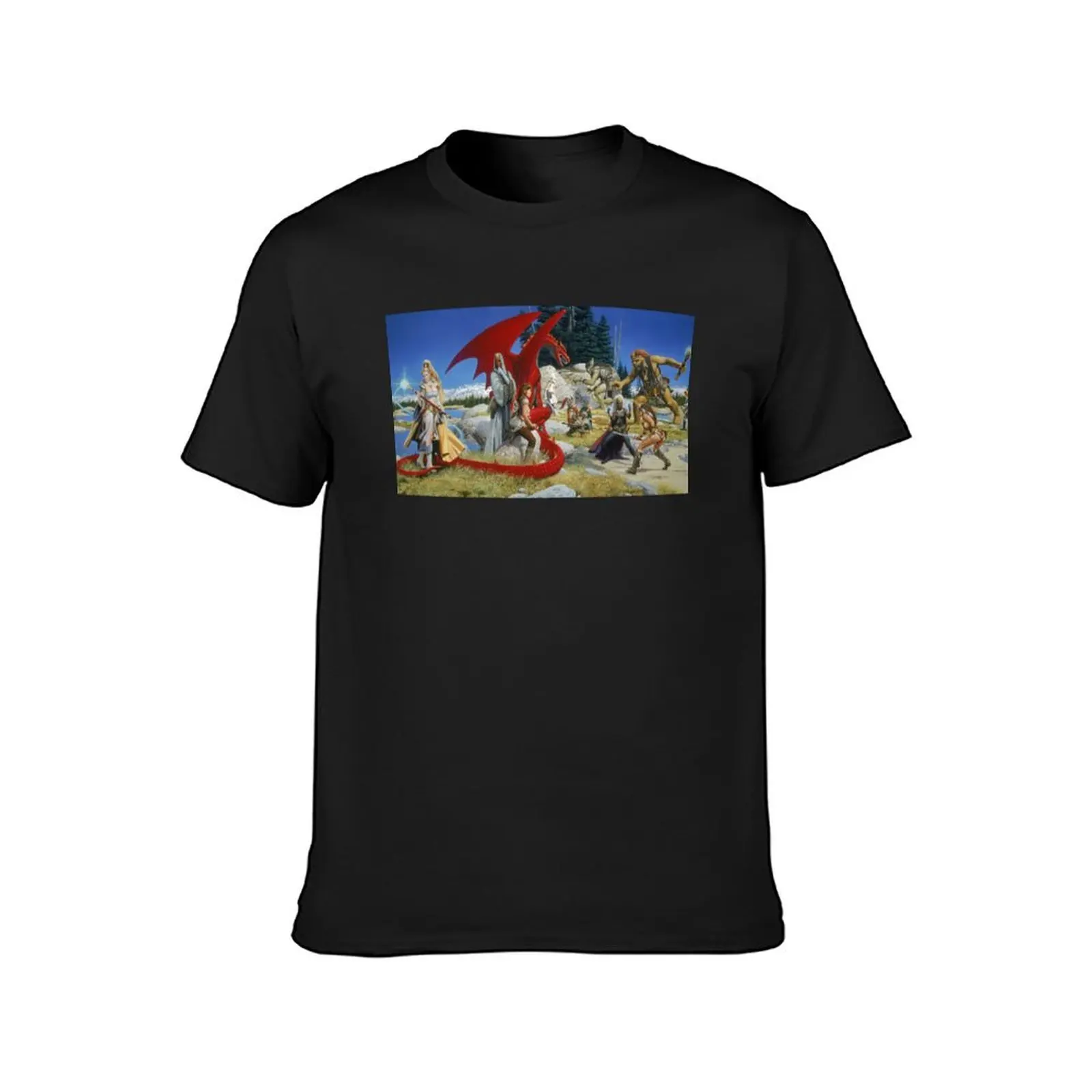 Everquest Main Art T-Shirt sublime Blouse vintage mens graphic t-shirts big and tall