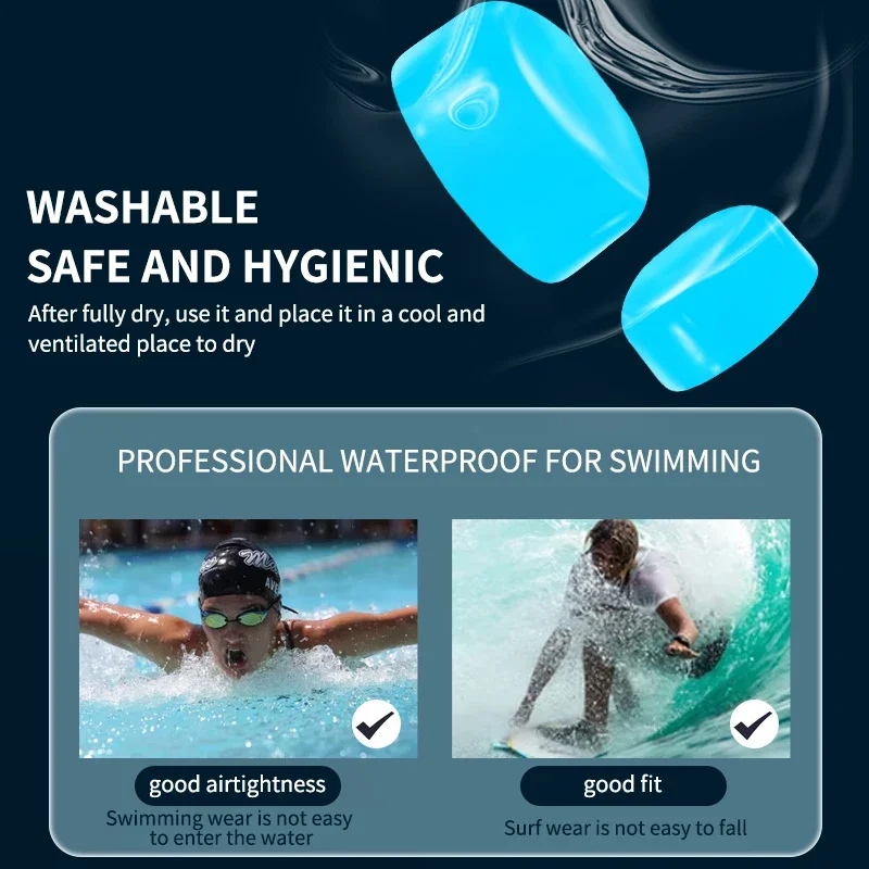 

Силиконовые беруши, защита для сна, многоразовые беруши, шумоподавление, защита от шума, звукоизоляция для сна, здравоохранение