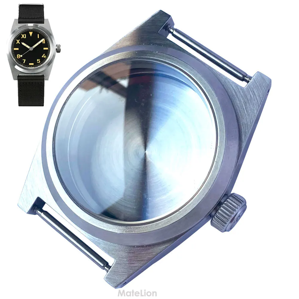 AR Coating Diving NH35 Watch Case 38mm for NH34 NH36 NH38 ETA2824 PT5000 SW200 Field Watch Pilot Watches 20BAR Waterproof 316L