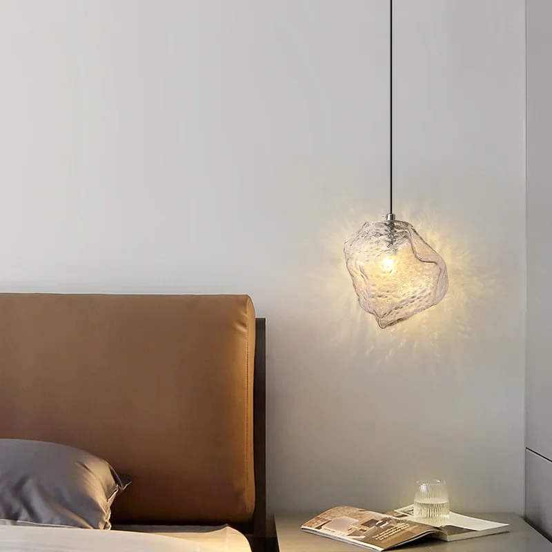 Bedroom Bedside Lamp 2023 New Creative Small Chandelier Light Luxury Cable Light Burst Network Red Light TV Background Lamp