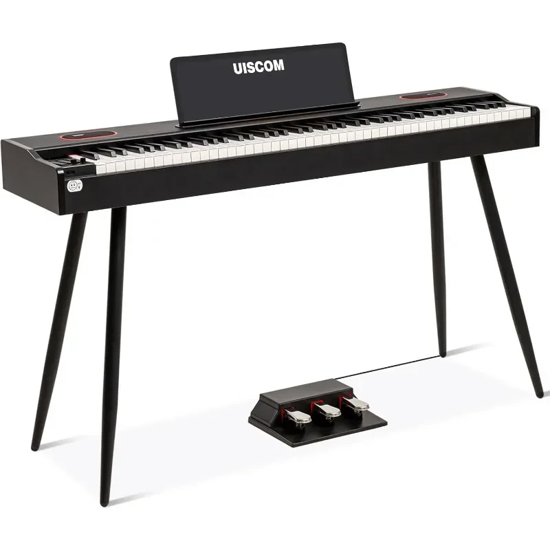 

Digital Piano Keyboard Weighted Full-size Electric Beginners,with Music Stand,Triple Pedal,Power Adapter