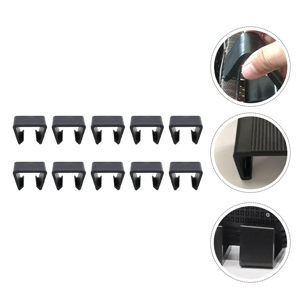 10 Pcs Sofa Connection Clips Sectional Fasteners Wicker Alignment Clamps Plastic Outdoor Furniture Parts Rattan Chair Couch