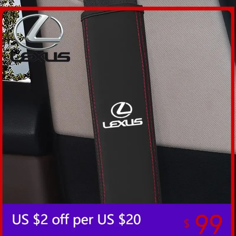 

Interior Mouldings Car Seat Shoulder Belt Cover Protector Pad Auto Accessories For For Lexus ES300 RX330 RX300 GS300 IS250 IS200