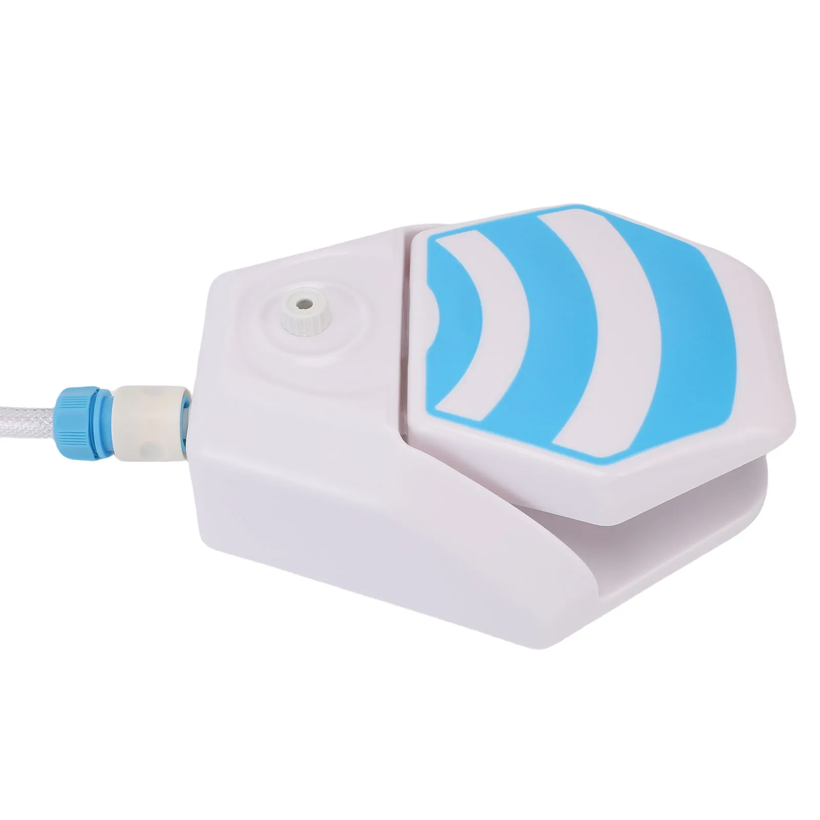 Fonte de água com pedal para cães, fonte de água com passo para cães, grande capacidade, água potável ativada para atividades ao ar livre