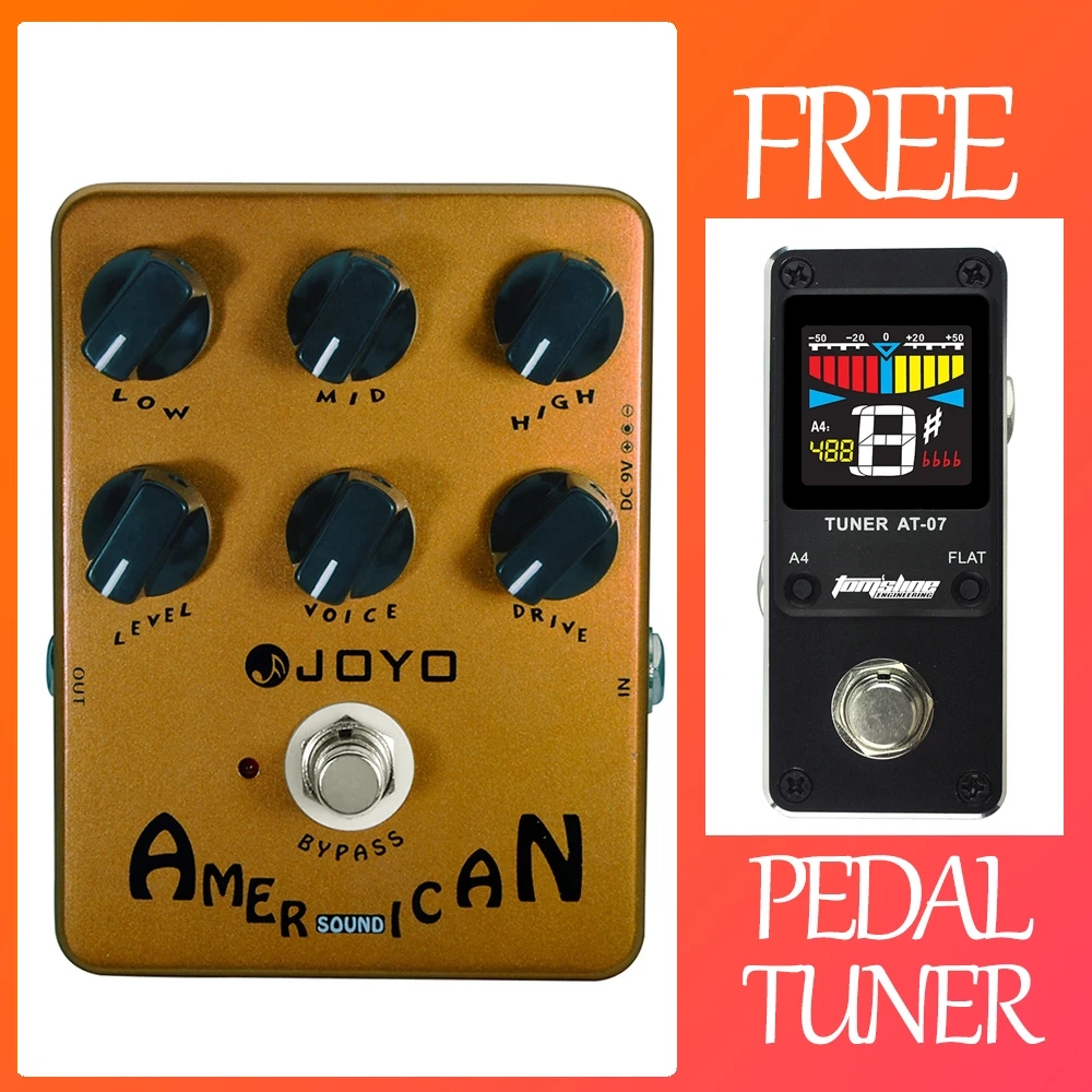 

JOYO Guitar Effect Pedal JF-14 American Sound Overdrive Pedal from Clean to Driven Sound Amplifier Simulation Effect Pedal