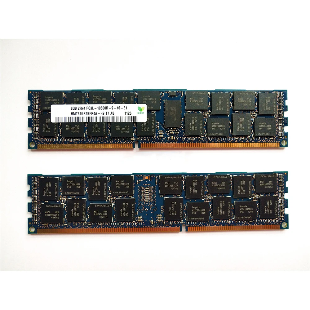 1 Uds. Para SK Hynix RAM 8GB PC3L-10600R REG HMT31GR7BFR4A-H9 memoria de alta calidad envío rápido 8G 2RX4 1333 DDR3L