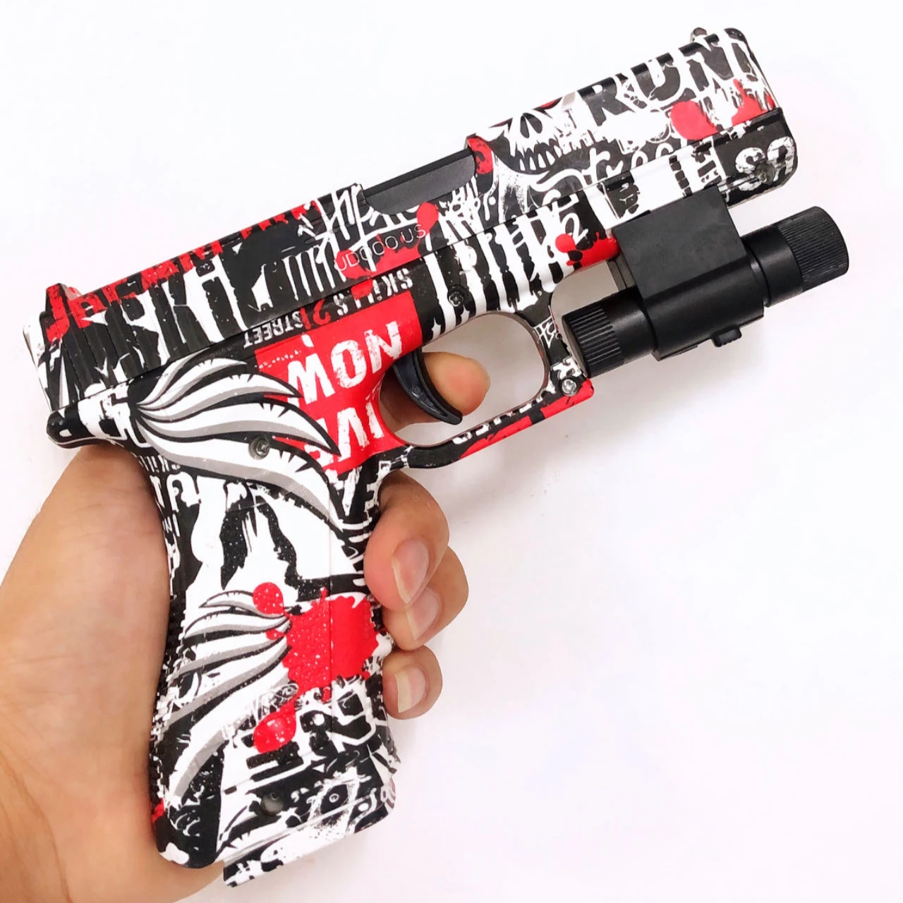 G17 Handmatig laden Veilig Zacht kogelpistool Lange afstand schieten Pistool CS Outdoor Wapen Schietspel Verjaardagscadeau voor kinderen Volwassen