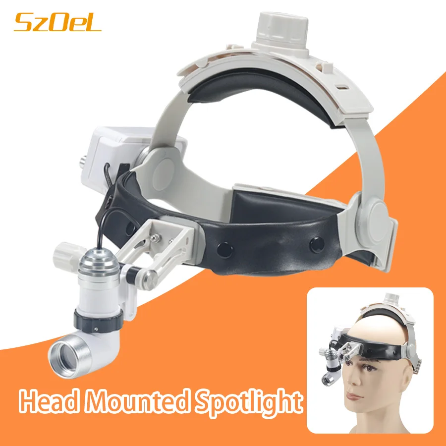 5W Head Mounted Spotlight, Dental Oral Light, High Brightness Light Source, LED Spotlight, Adjustable Spot Size