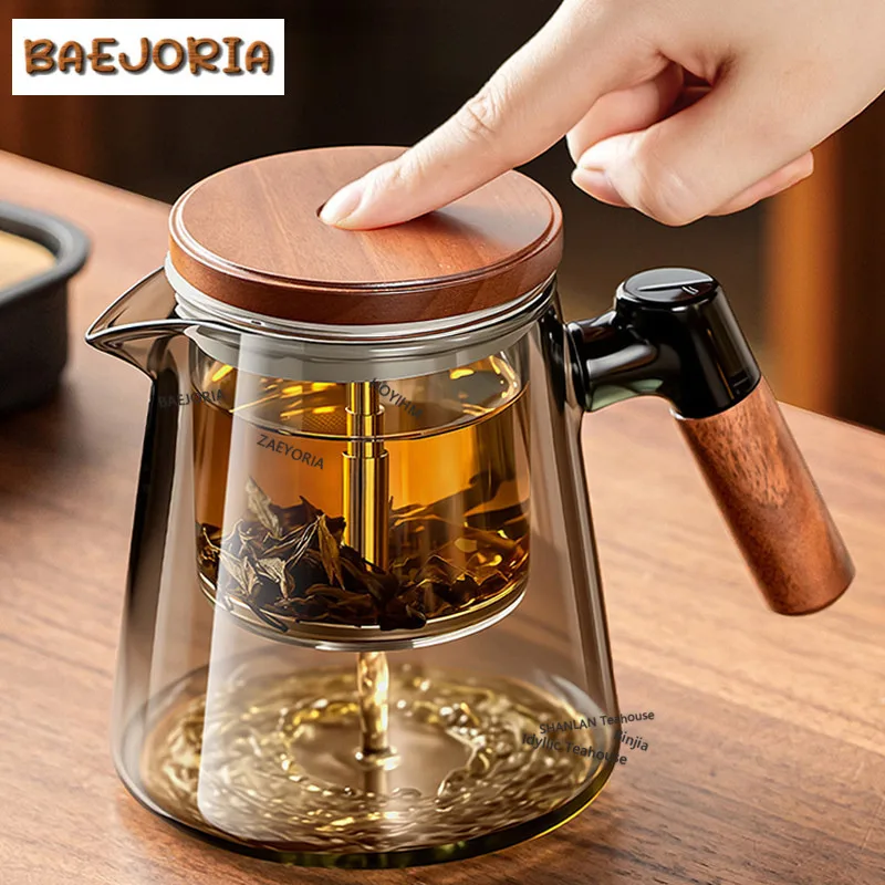 All-glass Inner Liner One-key Tea-water Separation Press Type Boiling Water Kettle Large Capacity Tea Pot Kettle Tea Gifts
