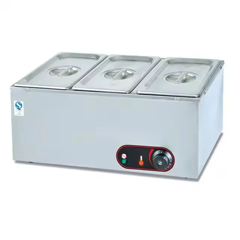 

Commercial Stainless Steel Hotel Kitchen Buffet Electric Food Warmer 3/4/5 Pans Display Catering Heating Equipment