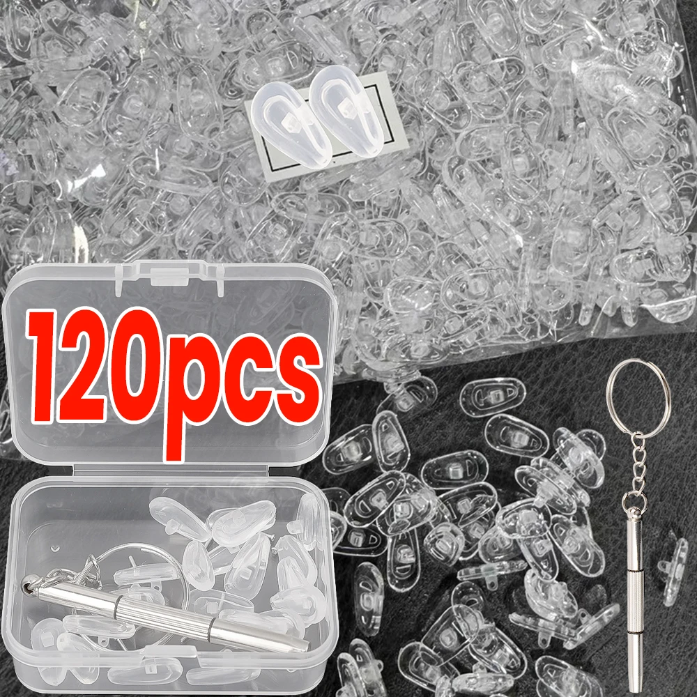 

Clear Oval Eyeglass Nose Bracket DIY Air Chamber Silicone Nose Pads Eyewear Bracket Anti-drop Sunglasses Glasses Accessories