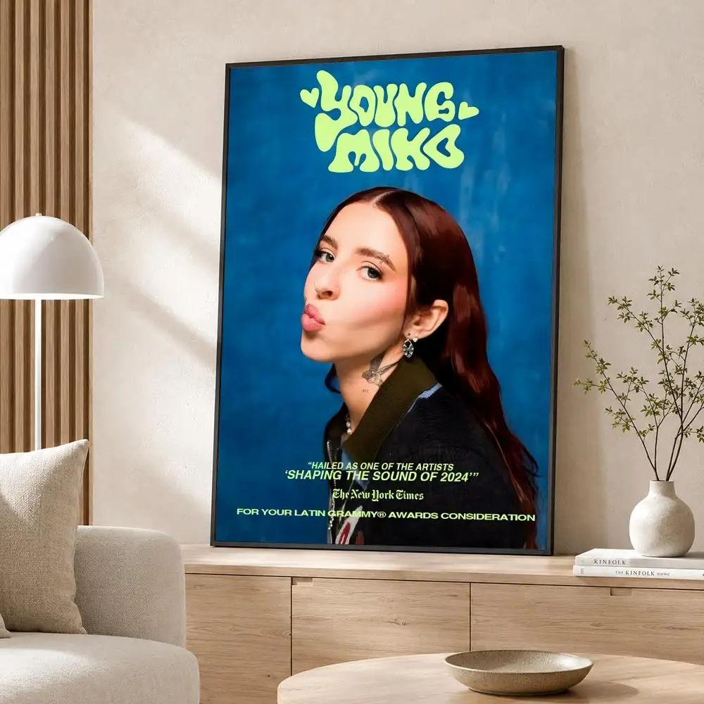 Singer Young Miko Poster Poster Wall Sticker Waterproof Self Adhesive HD Art  Bedroom Bar Decor