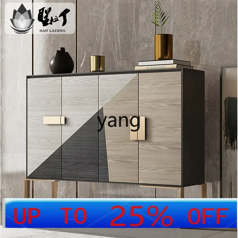 

LMM Nordic light luxury home entrance cabinet, shoe change cabinet, modern living room partition locker