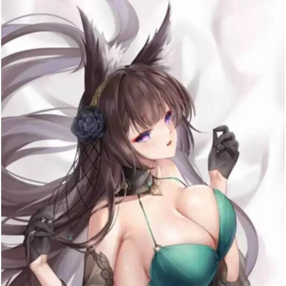 

2025 NEW Anime Game Cartoon Otaku Cushion Cover Azur Lane IJN Amagi Cosplay Dakimakura 2WAY Hing Body Pillow Case