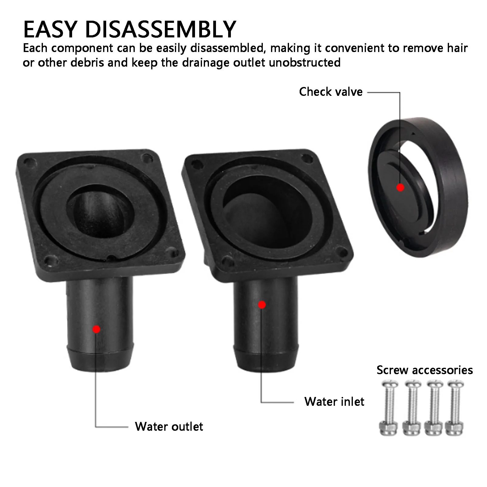 RV في الخط صمام فحص غير قابل للإرجاع 1 بوصة صمام مضمن عالمي غير قابل للإرجاع لملحقات سفينة اليخوت متنقل RVs #6