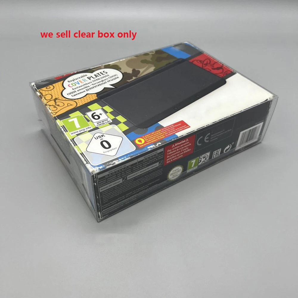 20PCS Clear transparent Protection Box Cover For NEW3DS EU version Display Storage PET Protective Collection Box