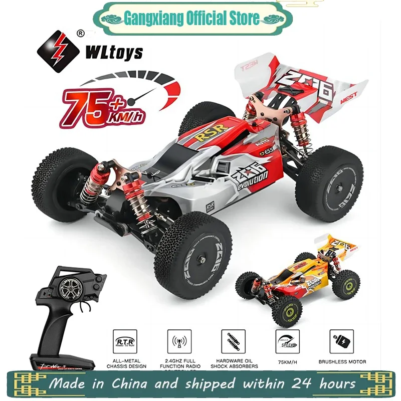 WLtoys 144001 1:14 RC Cars 60Km/H 2.4G Remote Control High Speed Off-Road Drift Shock Absorption Adult Boys Toys Kids Gift