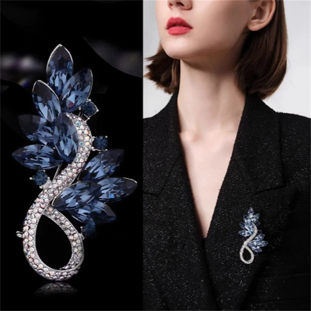 1Pc Exquisite And Elegant Retro Flower Brooch Pin Creative And Magnificent Korean Jewelry Accessories Party Romantic Trend Gift