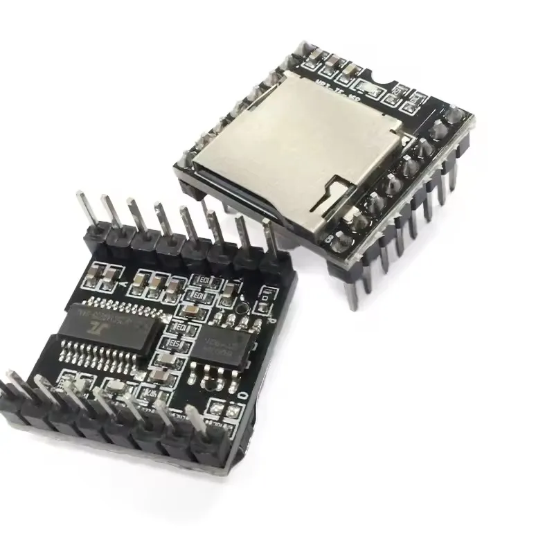 Mini DFPlayer, Módulo de Sonido MP3, Control Serial UART, Tarjeta TF, Decodificador de Audio USB, Placa de Reproducción de Voz para Arduino, Comando de Voz para Robot