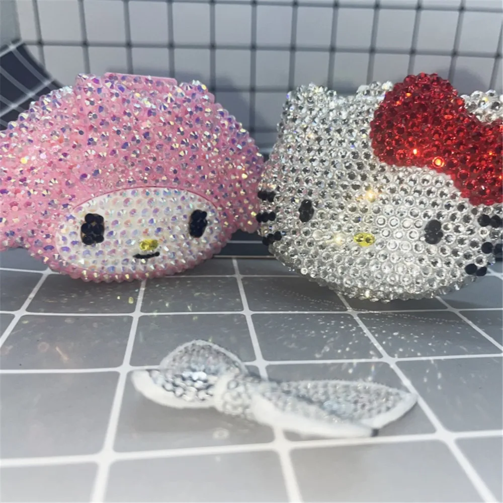 

All Covered Bling Rhinestone DIY Handmade Sparkle Crystal Lovely Mini Cartoon Pills Contains Collective Box ,Easy to Carry