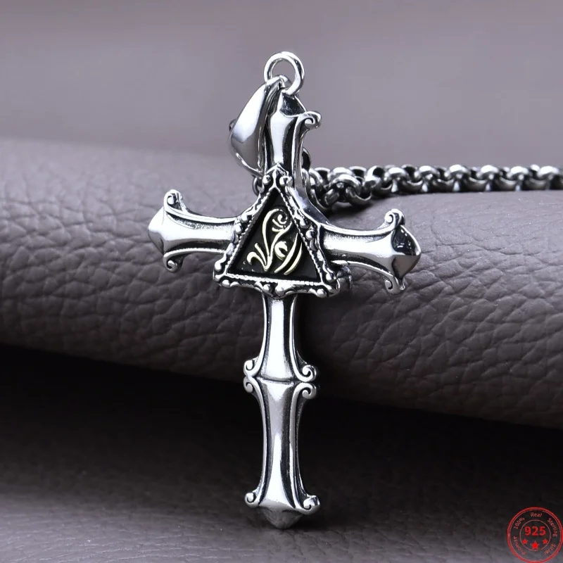

Подвески из стерлингового серебра 925 пробы для мужчин, модные подвески Horus Cross The Eye of God, индивидуальные ювелирные изделия, оптовая продажа