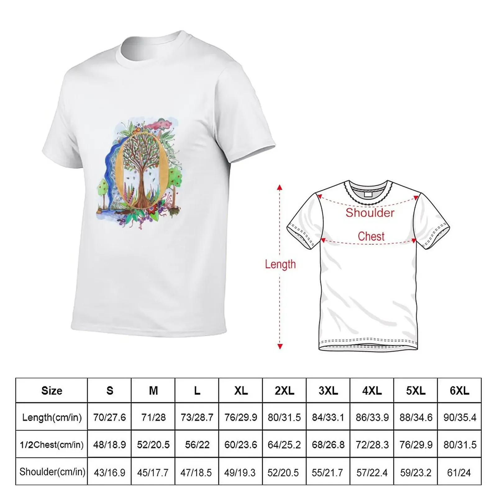 O - an illuminated letter T-Shirt cute clothes kawaii clothes vintage heavyweight t shirts for men